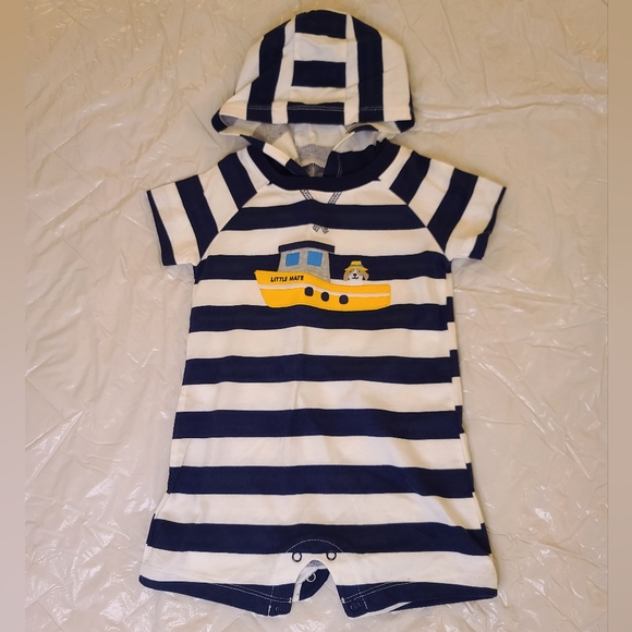 Carter's Nautical Romper 24M - Picture 1 of 8